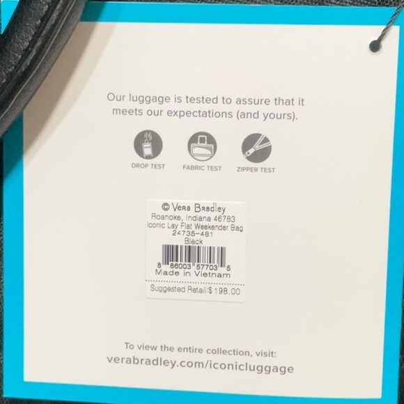 Vera Bradley Weekender NWT - Picture 11 of 11